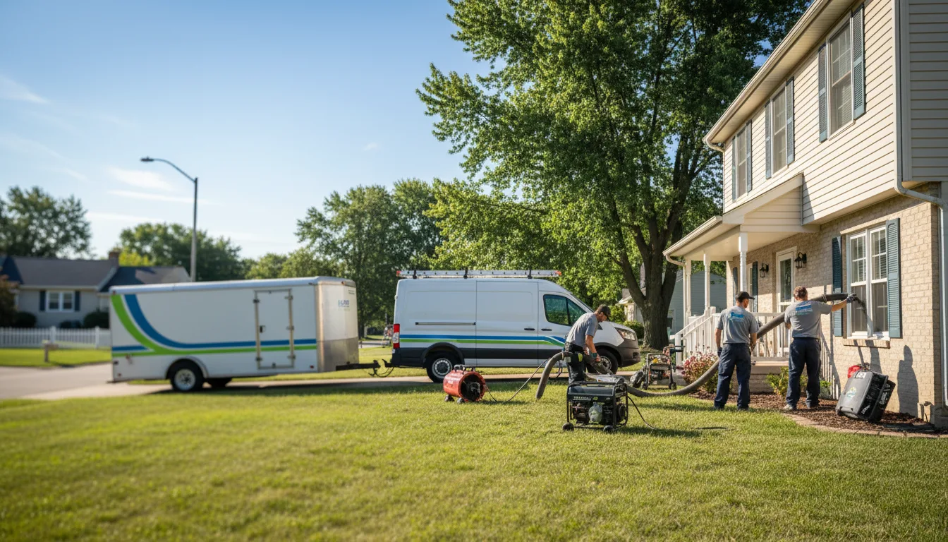 Flooded Basement Restoration And Cleanup With Repair in Leroy, MI near me